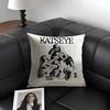 KKatseye Star Cushion Cover Natural Linen Organic Fabric DoubleSided Printing Sofa Home Decor Gift Pillow Case