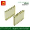 17Pcs/lot 59349 1x6x5 Houses Wall Construction Blocks MOC Accessories Works With Featuring Bricks Children Playthings Present Bo