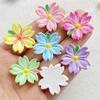 10 Pcs Cute Cartoon Flower Series Resin Crafts for Scrapbooking and DIY Jewelry Making