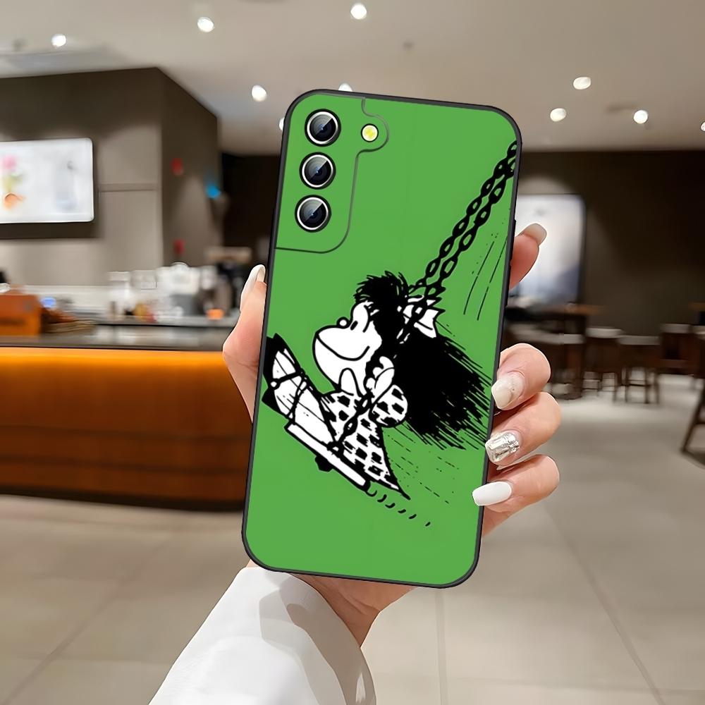 Comics Mafaldas Phone Case Back Cover for Samsung S24 Ultra S22 S23 S20 Fe S21 Plus Galaxy A54 A34 A24 A53 M54 Note 20