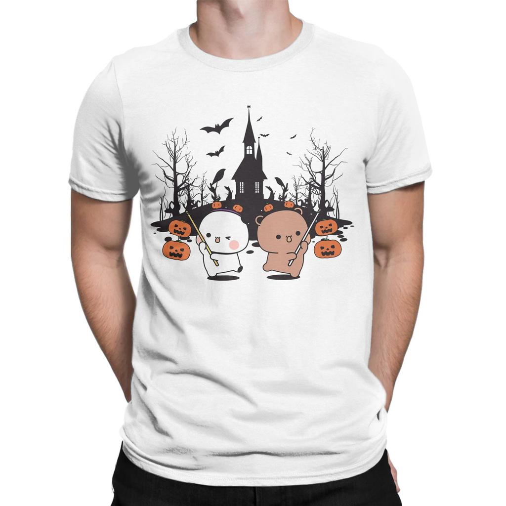 Bubu Dudu In Love Halloween T Shirts Men 100% Cotton Funny T-Shirt Crew Neck Tees Short Sleeve Clothing 6XL