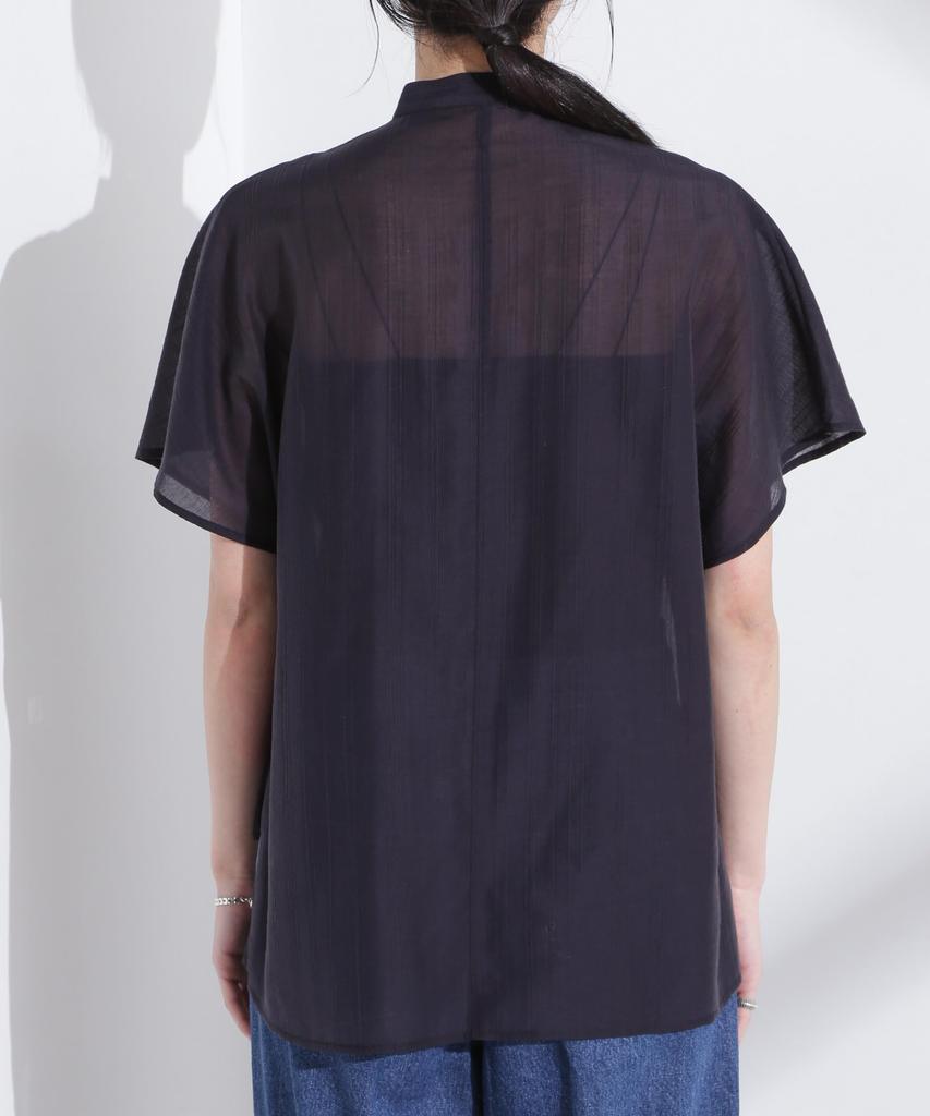 Nano Universe Poncho Design Size F Women's Shirt, 111, Large, Blue, 669-5121311