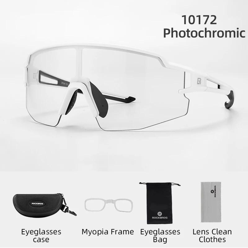 ROCKBROS Cycling Glasses Polarized UV400 Protection Bicycle Sunglasses Men Women Photochromic MTB Road Bicycle Goggles Eyewear