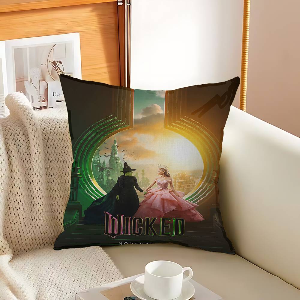 

Movie W-Wicked Decorative Room Aesthetics Pillow Case Home Decor Bedroom Sofa Bed Couch Pillow Cover 45x45 12x12Inch