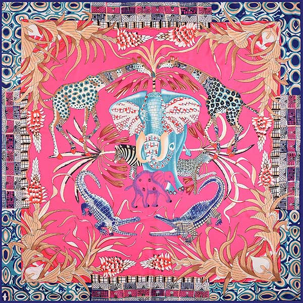 Jtvovo Runmeifa Luxuriöser 130*130cm Damen Seidenschal Bedrucktes Mode-Vierkantschal Bandana Kopftuch Pareo Schals gray