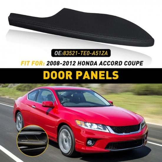 

Fit For 08-12 Honda Accord Coupe Right Side Door Armrest Panel Black Leather EXV