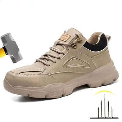 High-quality Safety Shoes Work Men's Boots Indestructible Boot Anti-smash Anti-puncture Steel Toe Shoes for Men Protective Boots