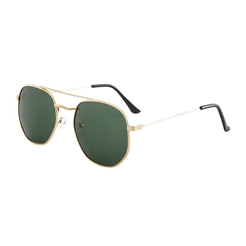 Metal Polarized Sunglasses Large Frame Men's Driving Sunglasses Double Beam Personalized Sunglasses Women