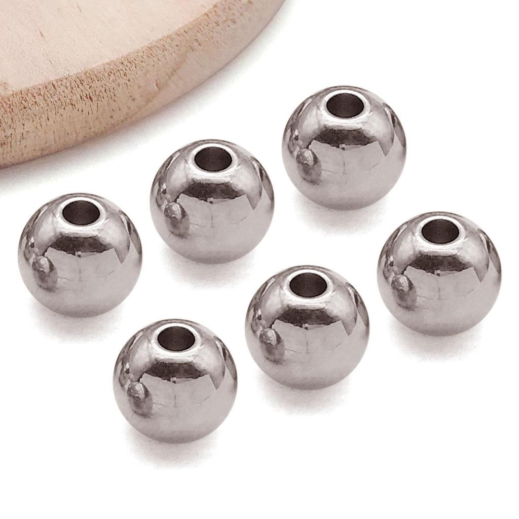 18K Gold Stainless Steel Spacer Beads & Precision Steel Ball for Necklace/Bracelet DIY Jewelry Accessories.