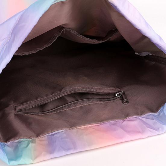 Drawstring Gym Backpack Waterproof Gradient Color Basketball Bag Foldable Sports Backpack for Men Women Soccer Training Swimmers