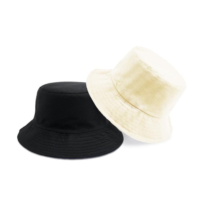 Rodičovský dětský styl Oboustranný rybářský klobouk Univerzální jednobarevný lehký klobouk typu bucket Venkovní ochrana obličeje Malý klobouk proti slunci