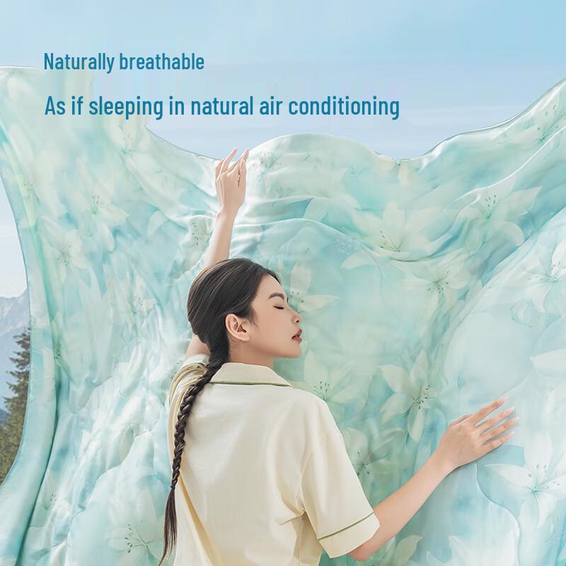 Jingdong Zhizao 100% Tussah Silk Washable Cooling Quilt
