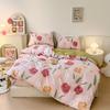 Pure cotton thickened and ground four-piece set of bedding, three-piece set of quilt cover for college students, bed sheets for mothers and babies in
