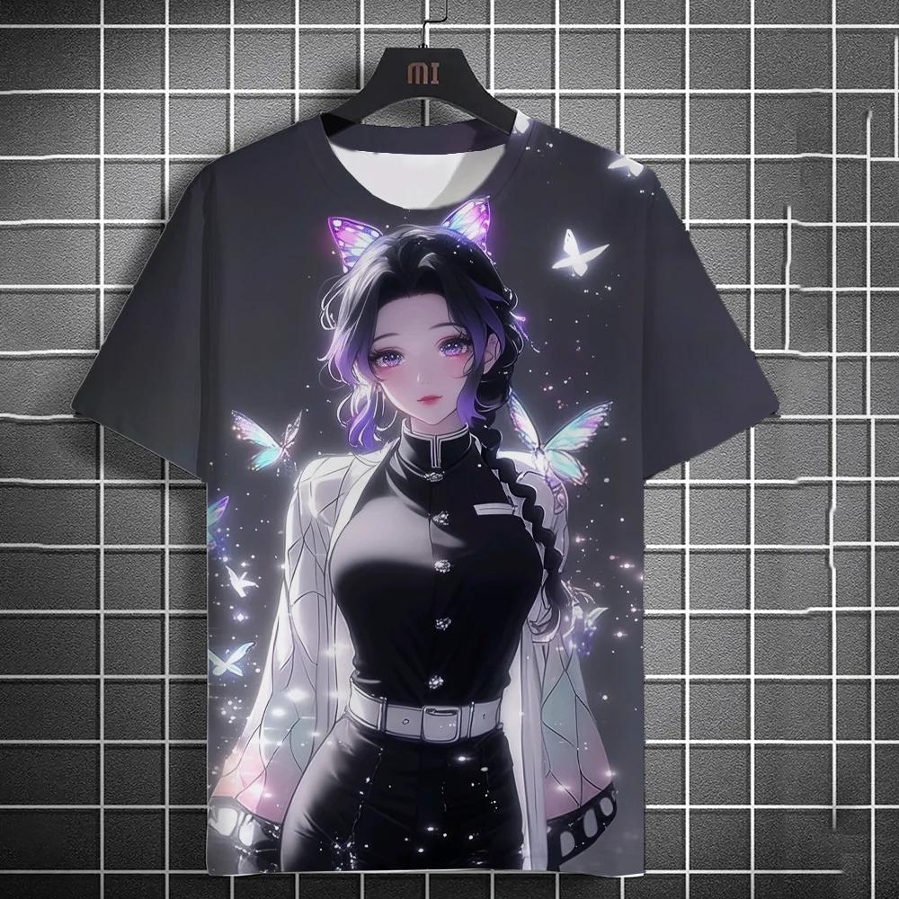 Japanese Graffiti Anime 3D Printed Fashionable Casual Short Sleeved Men's T-shirts - Soft Medium Stretch Polyester Fabric Summer Relaxed Fit Clothing