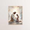 Jesus Christus Leinwand Postres Christliches Jesus Porträt Wandkunst Druck Poster Ich werde mit Christus gehen LDS Bibelvers Geschenk Poster