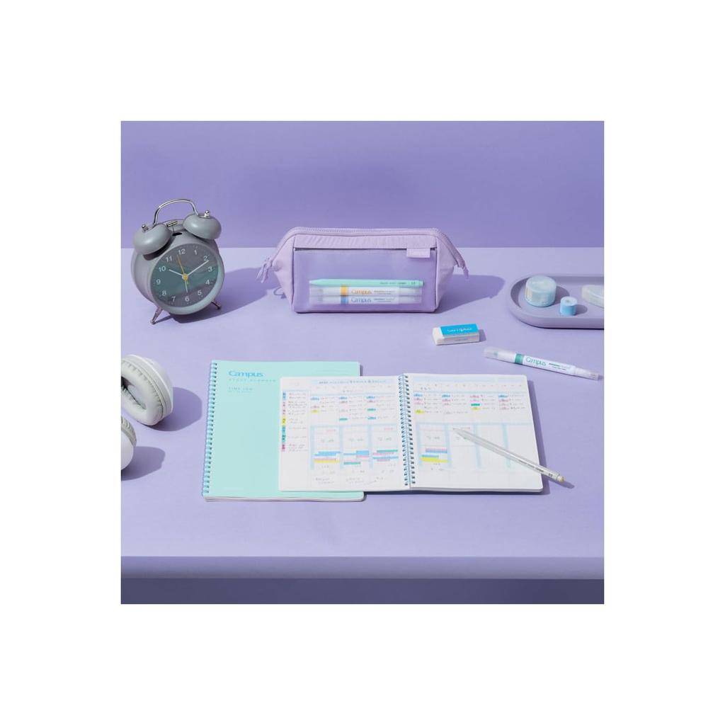 Study Planner KOKUYO Campus Diary Soft Ring A5 Goal and Study Plan 80 Sheets Pink NI-SY138-P