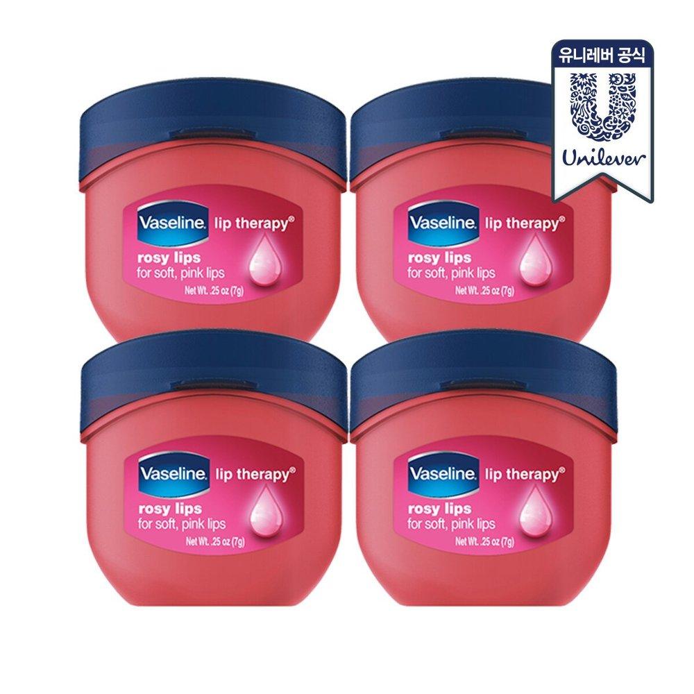 

Vaseline Lip Therapy Розовый бальзам для губ Розовые губы 7 г 4 шт.