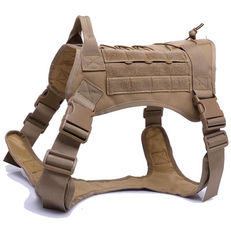Tactisch Militair Vest voor Huisdieren Buiten Trainingsvest Hondentuig en Lijn Set Met Halsband Voor Middelgrote Grote Honden Duitse Herder