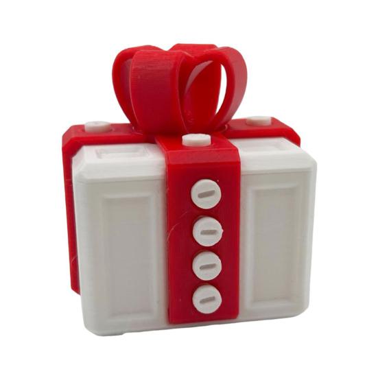 3D Printed Annoying Gift Box with Screws Colorful Square Puzzle Present Box Prank Case Home Office Bookshelf Desktop Decoration Ornament