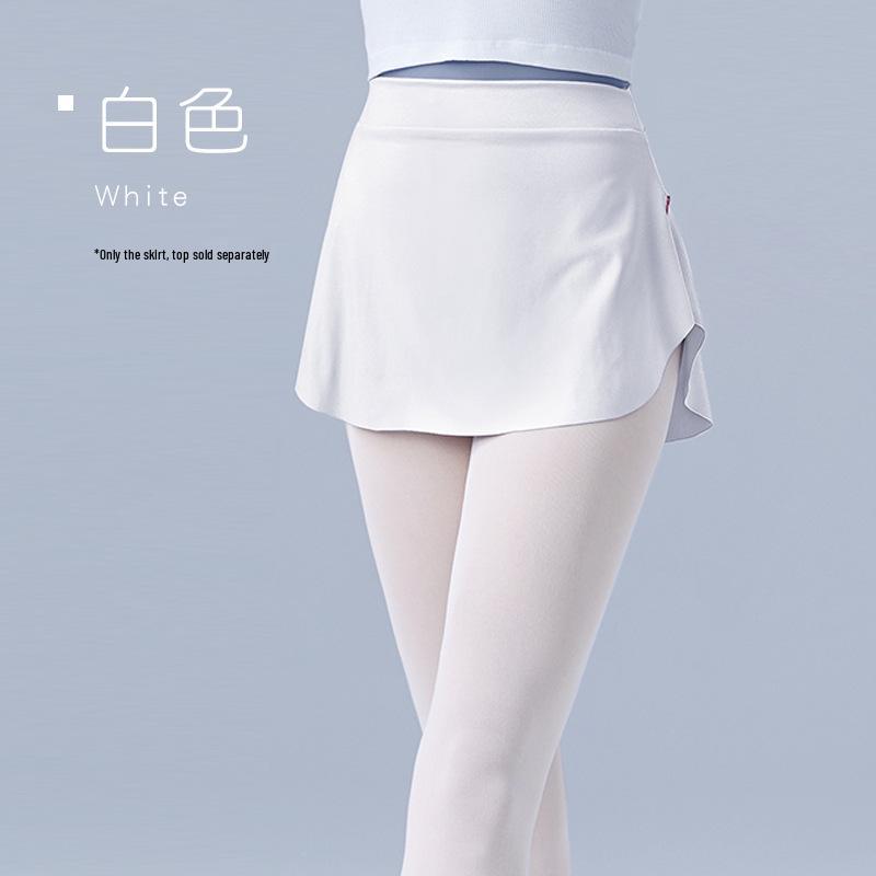 Adult Women's Ballet Dance Practice Slimming Half-Length Skirt with Side Slit