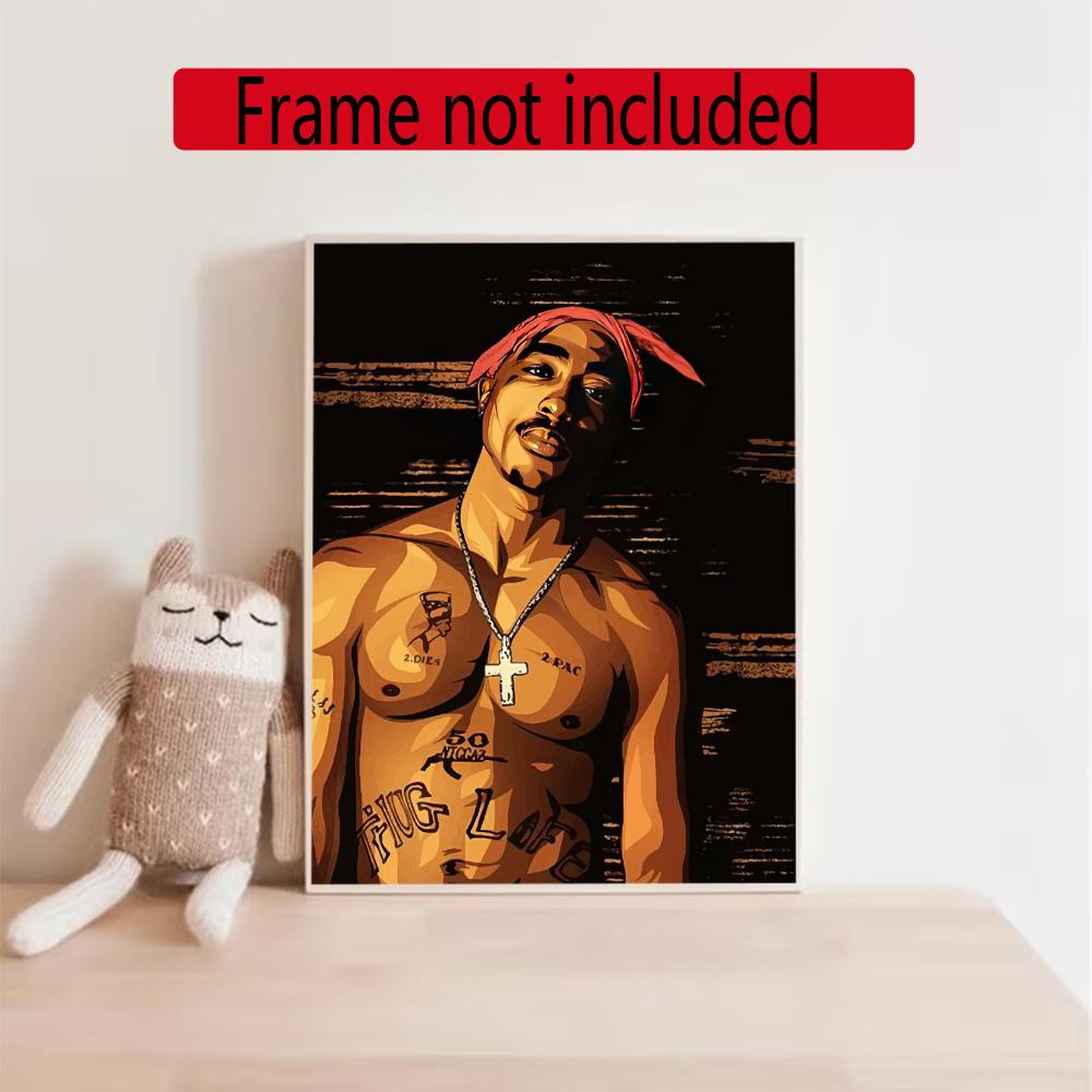 2Pac 5D Round Diamond Painting Kit Diamond Embroidery Painting Rhinestones Mosaic Frameless Handwork Decoration Arts