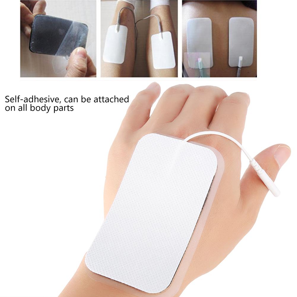 2Pcs Reusable Replacement Self adhesive Health Care Electrode Pads for Tens Massager