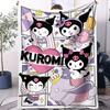 Kawaii Sanrio Character Squad Fleece Small Cover Blanket Cozy Warm All Season For Bedroom Living Room Playroom Kids Decor Gift