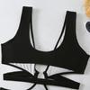 Women'S Sexy  Hollowed Out Bikini Solid Color One Piece Swimsuit Fashion Party Club Beach Push Up Bikinis Swimwea