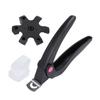 Nail Tip Cutter Stainless Steel Plastic Cement Handle Sturdy Durable Portable Multifunction