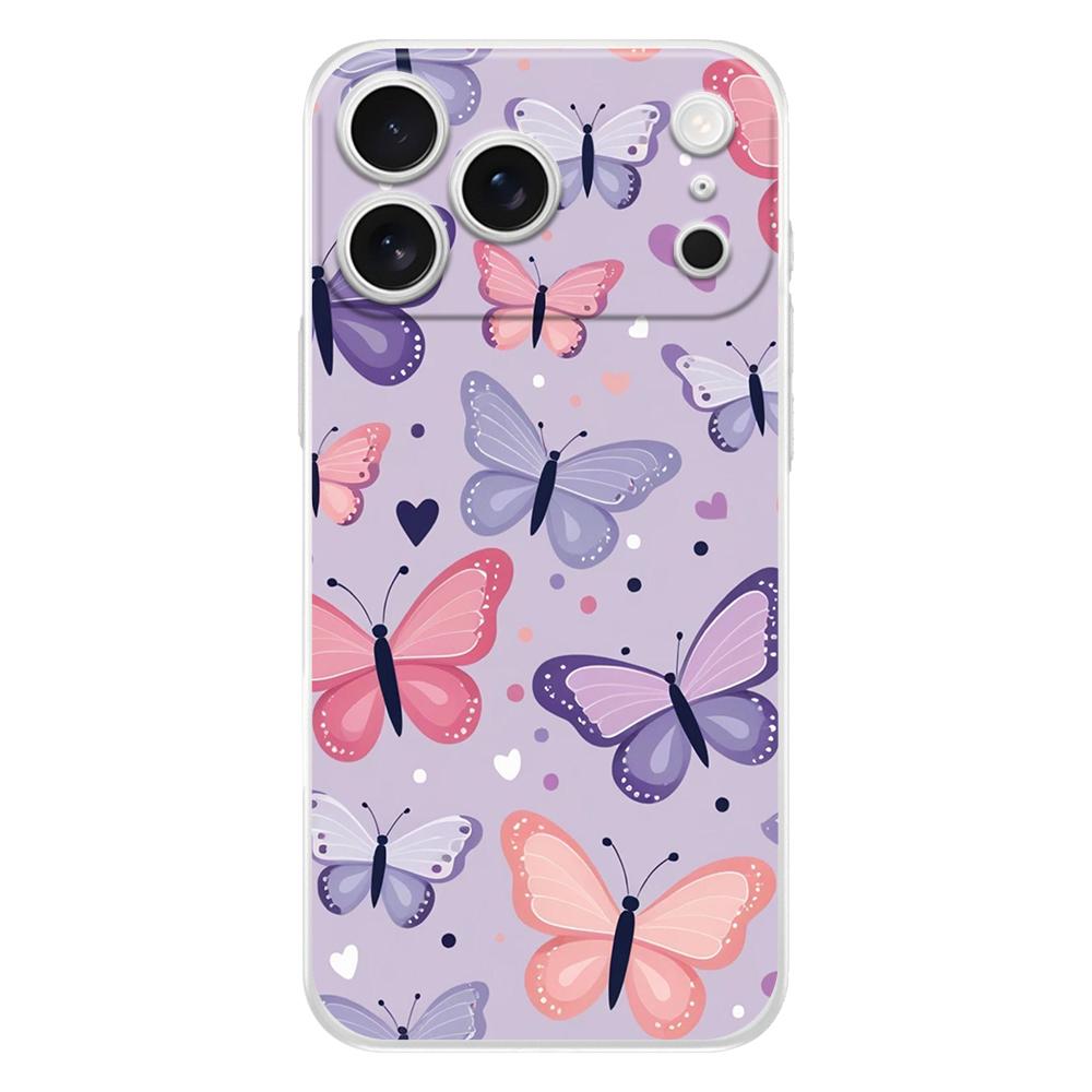 Soft Clear Phone Case For iPhone 17 Air 16E 16 11 15 14 Pro MAX 12 13 7 8 Plus SE Easter Cover Stylish Flower Patterned Design