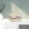 Desktop Organizer, Multi-Function Flower Print Jewelry Cabinet Large Capacity for Collage Dorm