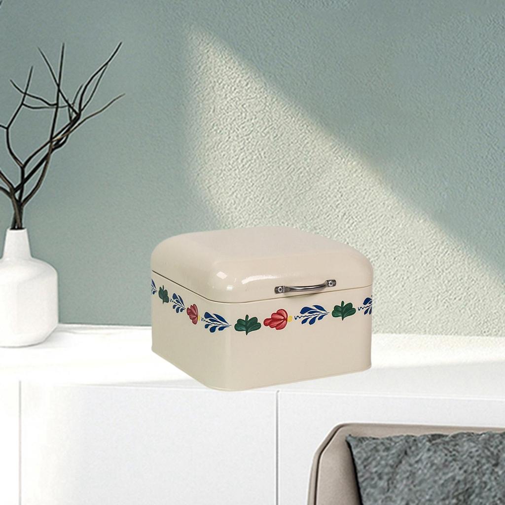 Desktop Organizer, Multi-Function Flower Print Jewelry Cabinet Large Capacity for Collage Dorm
