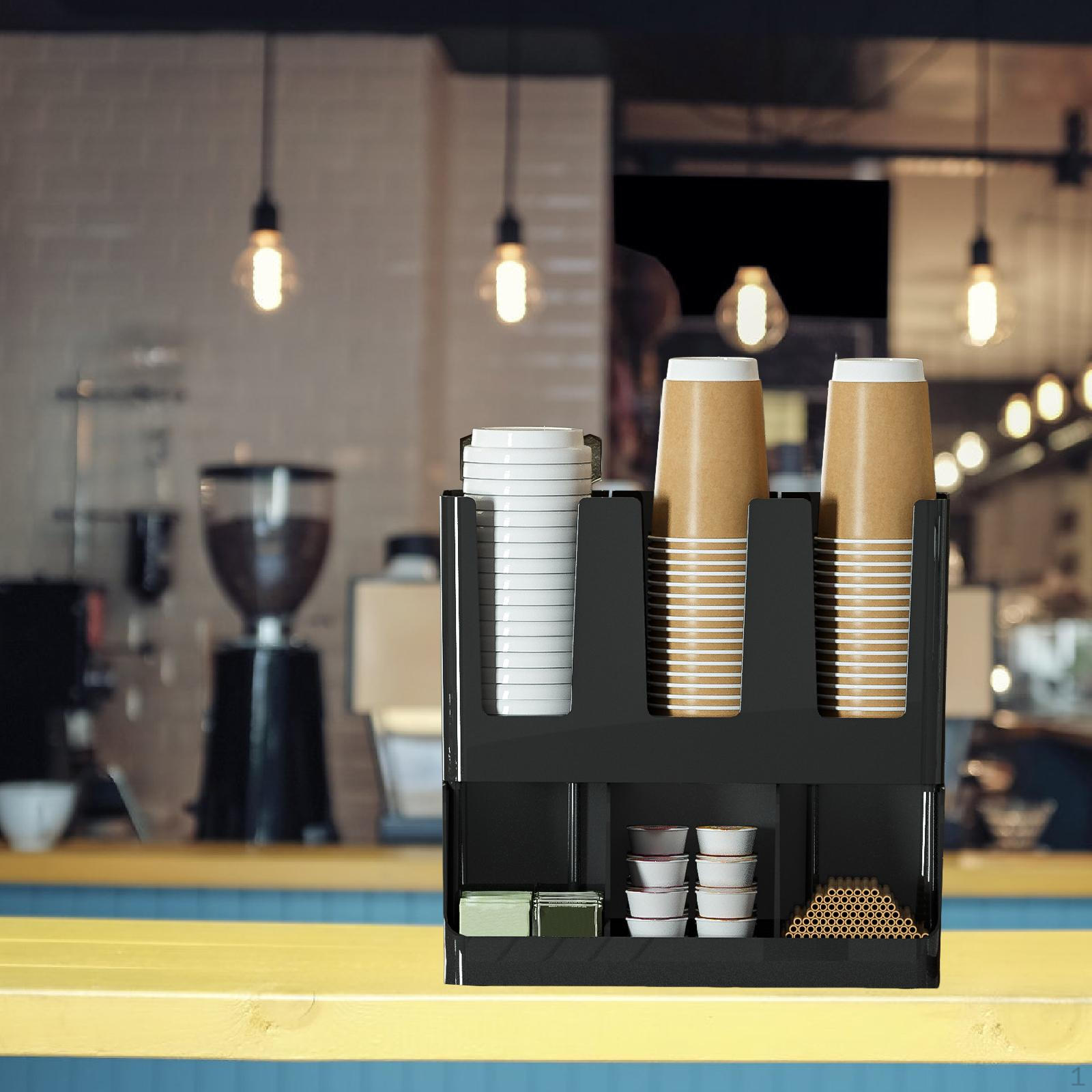 

Paper Cup Holder Dispenser Decorative Versatile Creative Storage Organizer Coffee and Lid