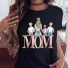 Maycaur Tricou pentru femei Tricou Mamă cu fii din desene animate Tricou cu mânecă scurtă Tricou cu mânecă scurtă
