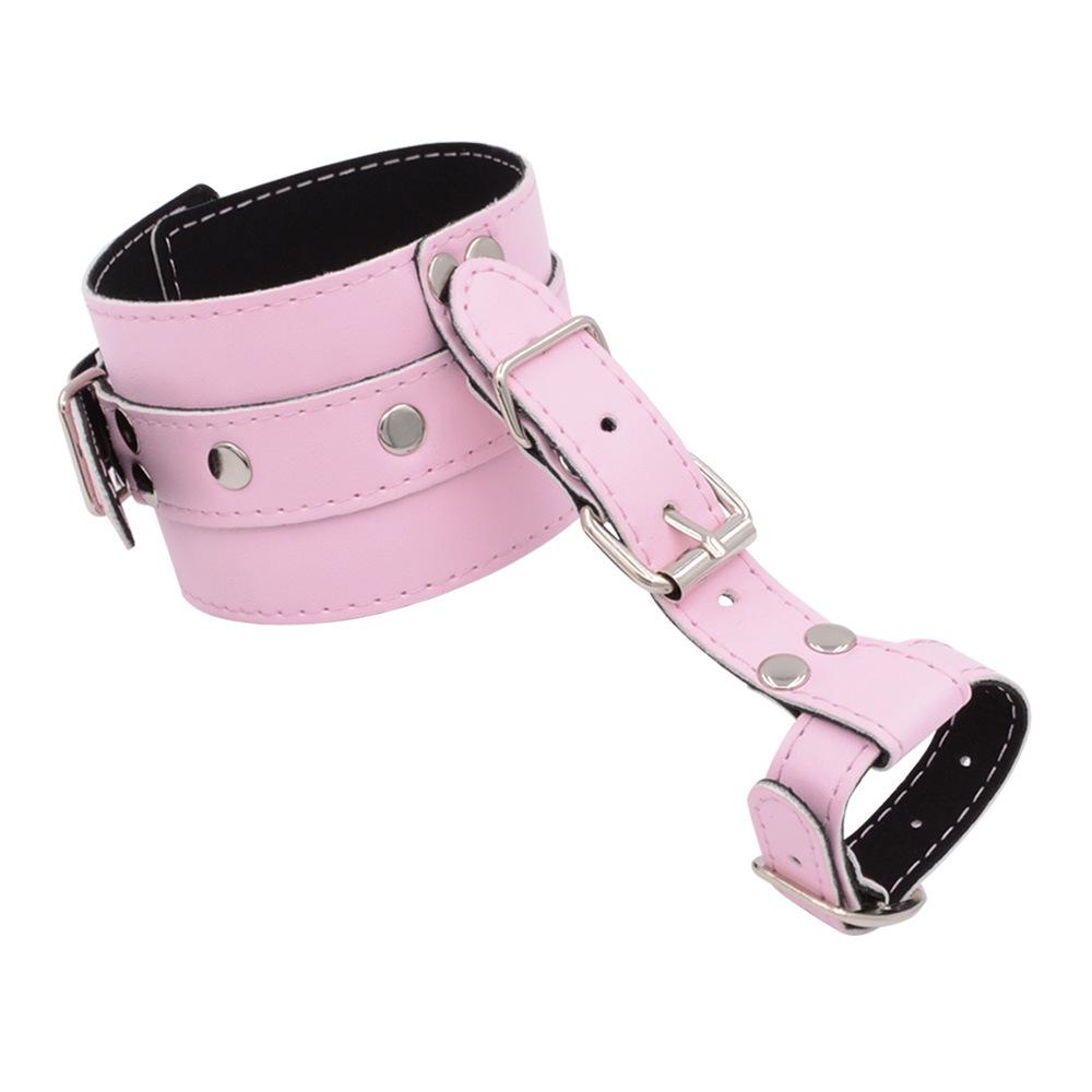 Leder Daumen Zehen Fesseln Manschetten Hand Fuß Fesseln Erotische Sexspielzeuge für Paare Sklavenfesseln Erwachsenenspiele Fetisch