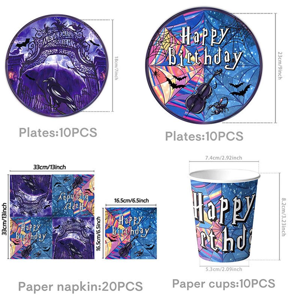 Theme Birthday Party Decoration Set, First Birthday Party Atmosphere Props, Paper Plate Pull Flag Hanging Decoration Tableware Decoration