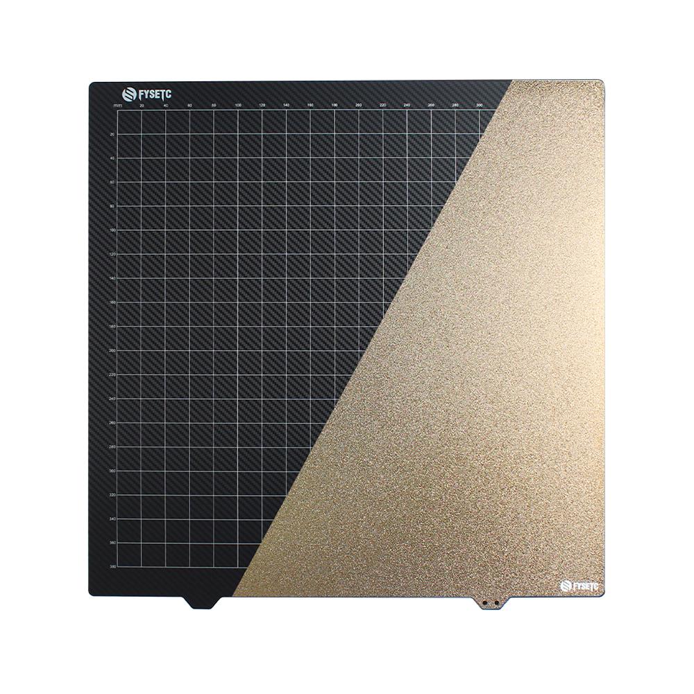 

430x430 мм PEI строительная платформа 3D печатная платформа с двухсторонним порошковым покрытием PEI + гладкая поверхность из углеродного волокна 1