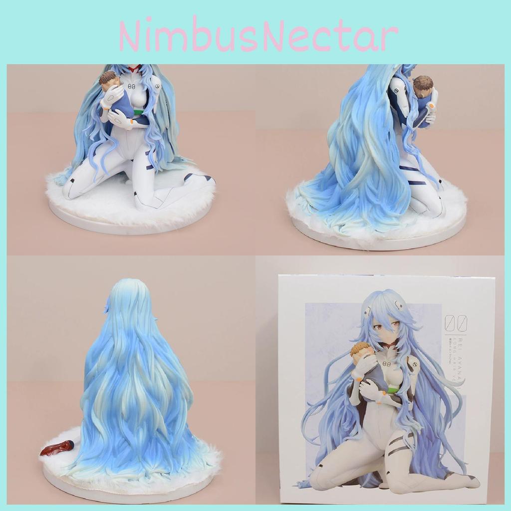 Evangelion Ayanami Rei Pvc Figurine With Plush Blanket Base For Display And Gift Ideas
