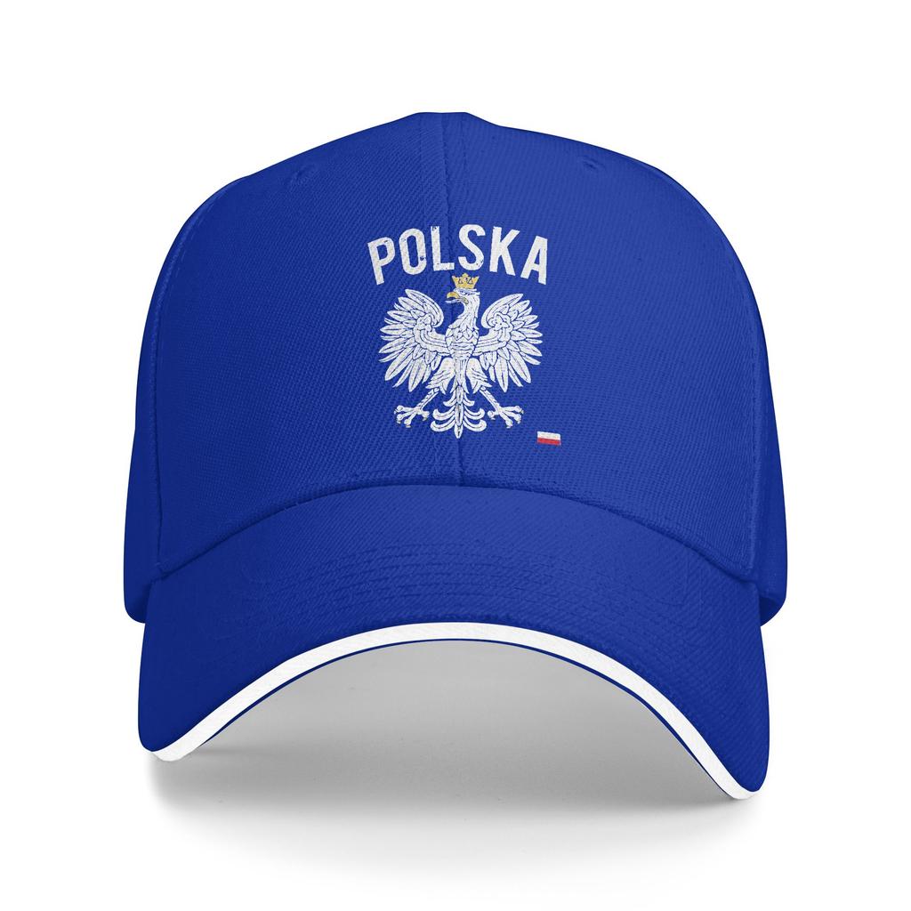 Polnischer Adler Polska Baseballkappe Y2k Lustig Unisex Herren Trucker-Kappe Sonnenschutz Design Kpop Rock Baseballkappen Geschenkidee