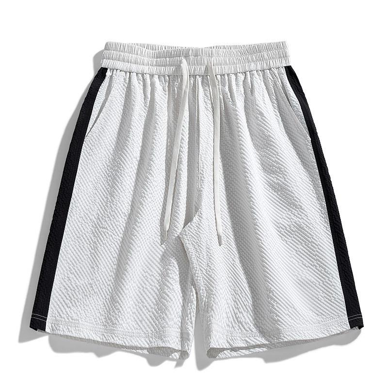 Dm Men's Oversized Summer Casual Shorts Men's Loose Straight Leg Shorts Sports Capris