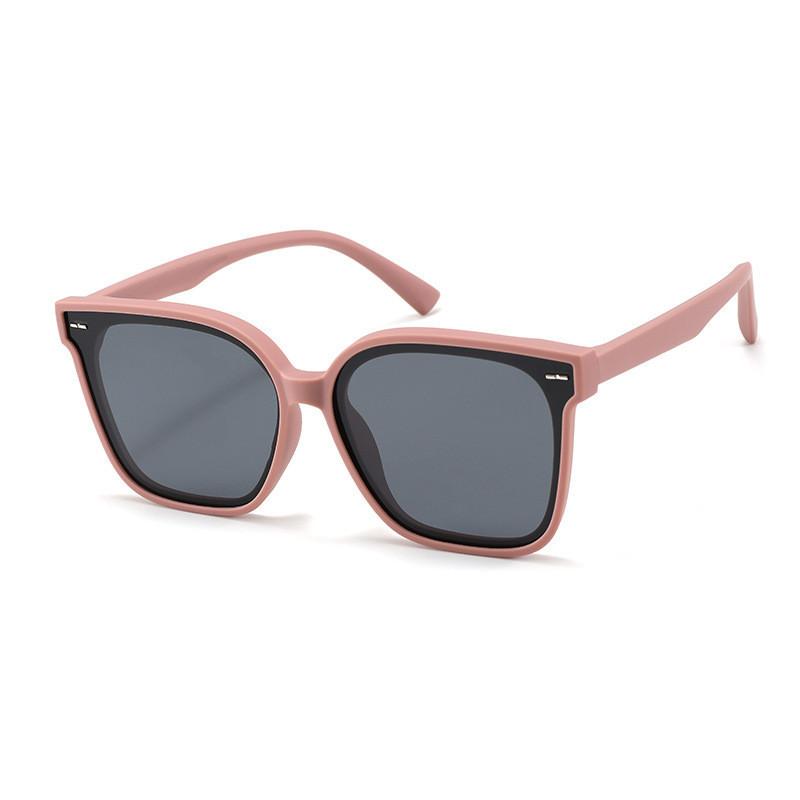 

Design Childrens Square Polarized Sunglasses Summer Outdoor Sun Uv Protection Gray Pink
