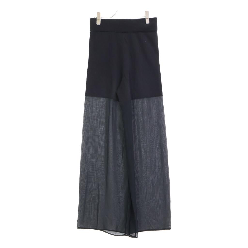 HYKE 211-13206 Sheer/knit switching pants/ Bottoms 2 blackUsed