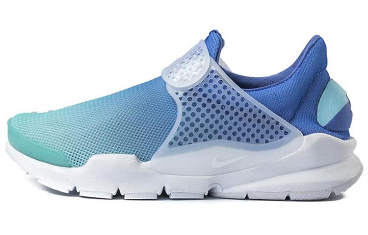 Nike Sock Dart Cushioning Breathable Low top Kids Lifestyle Shoes Gradient Blue Teenagers 896446-400 35.5