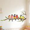 Birds On The Tree Branch Wall Sticker Removable Peel And Stick Wall Decal Self-Adhesive Wall Mural Art for Living Room Bedroom Kitchen Playroom