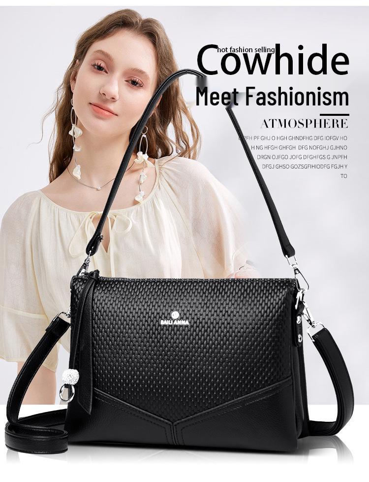 2025 New Women's Large Capacity Soft Leather Crossbody & Shoulder Travel Bag