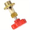 For Car Air Conditioning Refrigerant Open 1PC SAE Auto AC Can Tap Valve Bottle Opener R134a M14 / 1/4" Leak-proof Switch