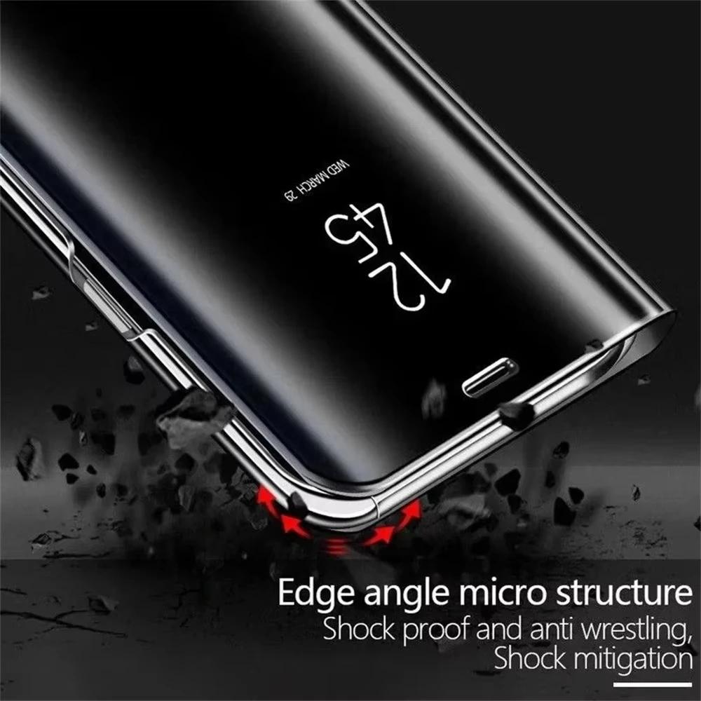 Luxury Mirror Flip Case For Xiaomi POCO M5 F6 X7 14T 14 13T 13 12T 12 12S 11T Pro Leather Cover For Xiaomi 13 12 11 Lite Phone Accessories