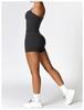 Women's European & American Style Quick-Dry Yoga Set: Tight Vest and Shorts for Outdoor Running and Fitness