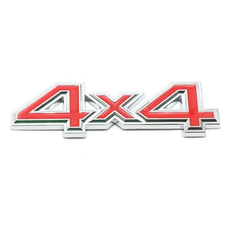

3D Метал Чорний Сріблястий Червоний Логотип Емблема 4x4 Значок Крила Автомобіля Наклейка на Багажник Для Jeep 4x4 Наклейка Автоаксесуари
