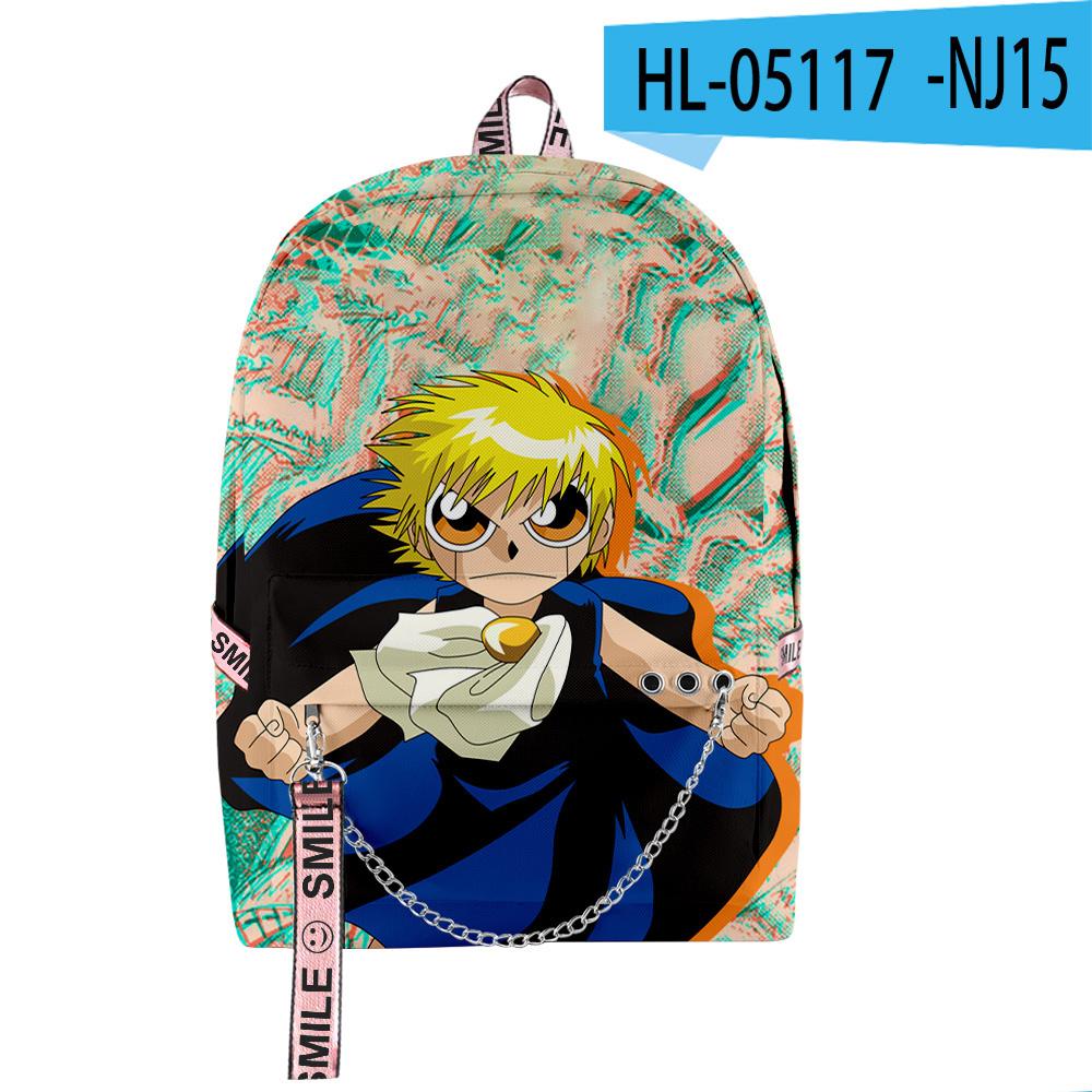 Sac à dos scolaire étudiant impression 3D Anime Zatch Bell Classique Nouveauté Unisexe Oxford Imperméable Cahier Multifonction Sac à dos de Voyage